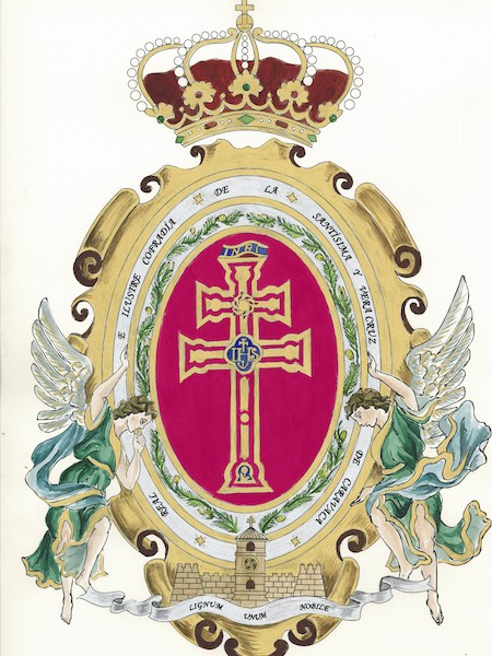 escudo real e ilustre cofradía de la santísima y vera cruz de caravaca